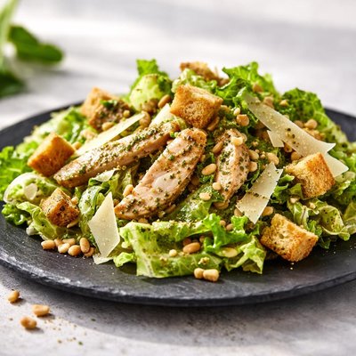 Pesto caesar salad