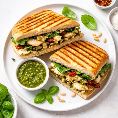 Pesto chicken panini
