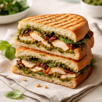 Pesto chicken paninni