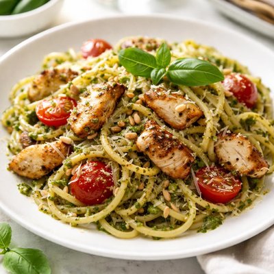 Pesto chicken pasta