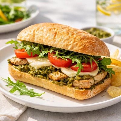 Pesto ciabatta chicken