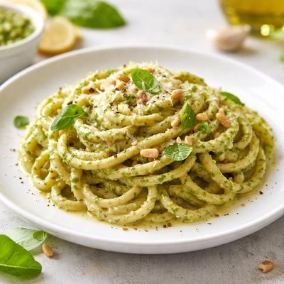 Pesto cream sauce