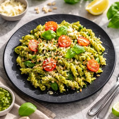 Pesto gluten free pasta