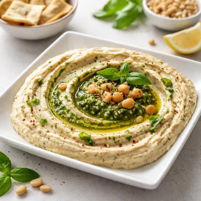 Pesto hummus