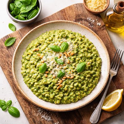 Pesto risotto