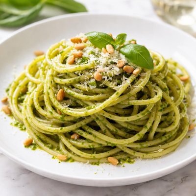 Pesto spaghetti
