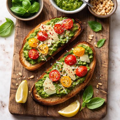 Pesto toast