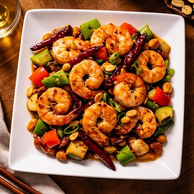 Camarones Kung Pao de PF Chang's