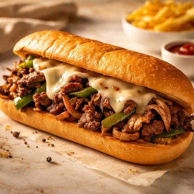 Phili steak sandwich