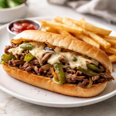 Philly steak sandwich