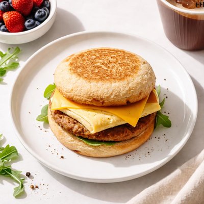 Philz coffee plant based breakfast sandwich