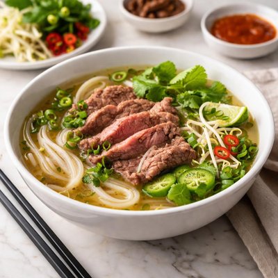 Pho beef noodle soup
