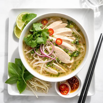Pho chicken soup