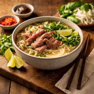 Pho soup beef