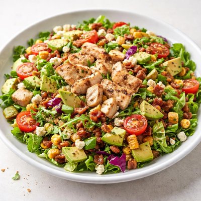 Piada avocado chopped salad with chicken