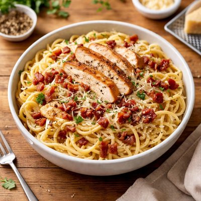 Piada pasta carbonara bowl large