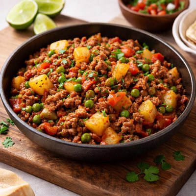 Picadillo con papa