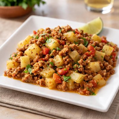 Chayote Stew with Ground Meat