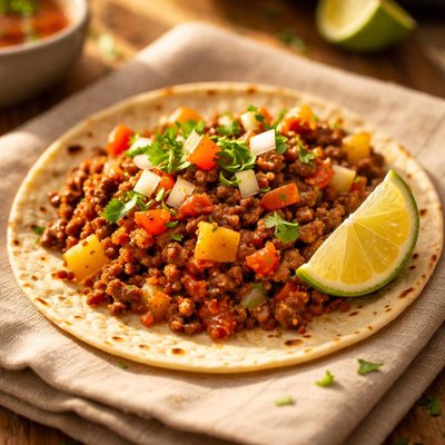 Picadillo taco