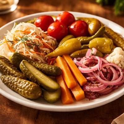 Vegetales en escabeche