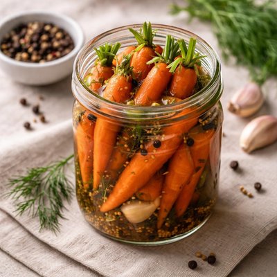 Pickled baby carrots