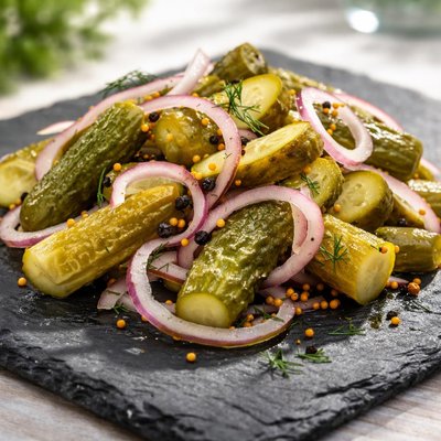 Cetrioli-cipolle sottaceto