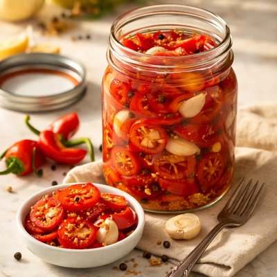 Pickled fresno peppers