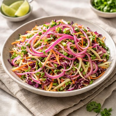 Pickled onion slaw