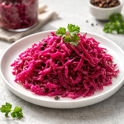Pickled red cabbage