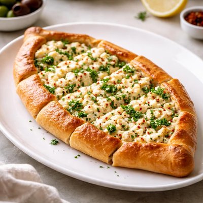 带有羊奶干酪的皮德