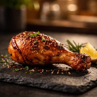 Piece of chicken drumstick