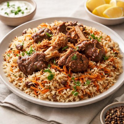 Pilau with mutton
