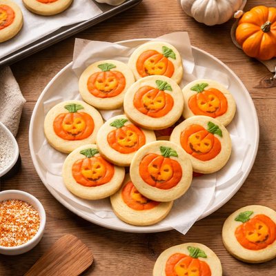 Pillsbury ready to bake pumpkin shape sugar cookie