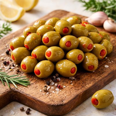 Pimento stuffed green olives