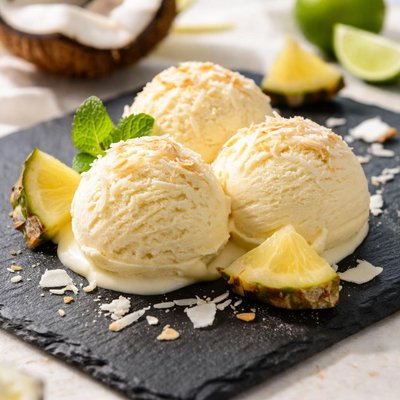 Pina colada ice cream