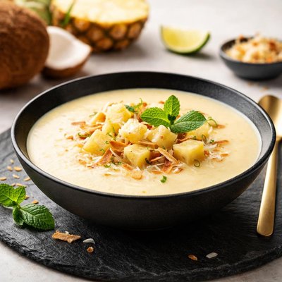 Pina colada soup