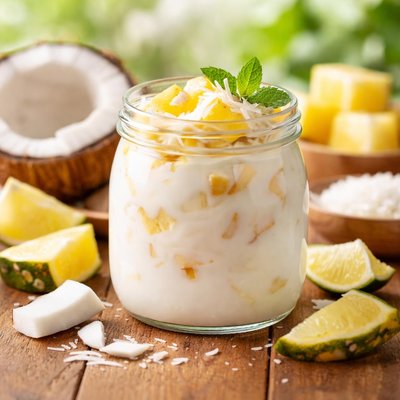 Pinacolada yoghurt