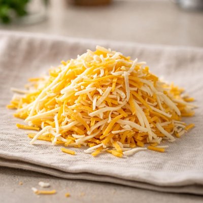 Pinch of shredded cheese