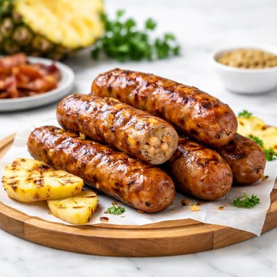 Pineapple bacon smoked chicken sausage