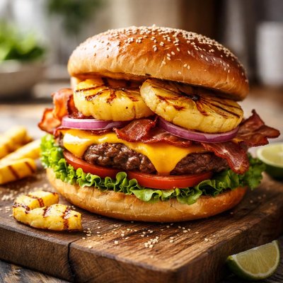 Pineapple burger
