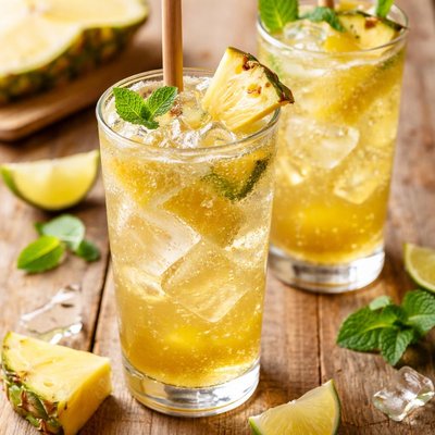 Pineapple fizzy drink