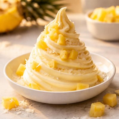 Pineapple frozen yogurt