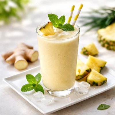 Pineapple ginger smoothie