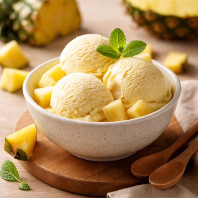 Pineapple ice cream