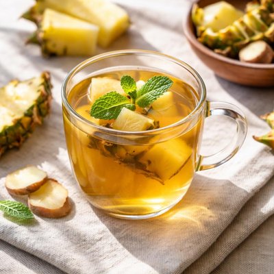 Pineapple skin tea