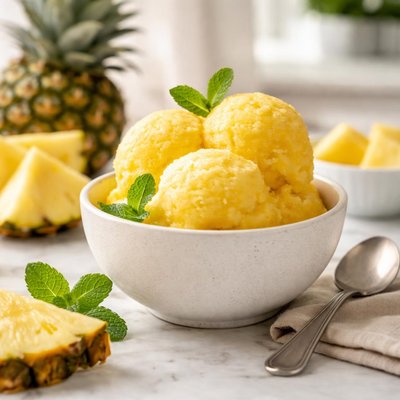 Pineapple sorbet