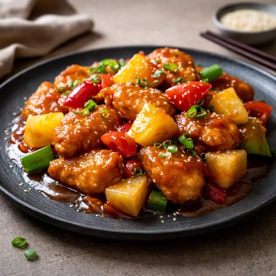 Pineapple sweet and sour