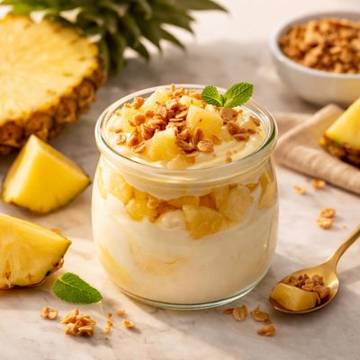 Pineapple yoghurt