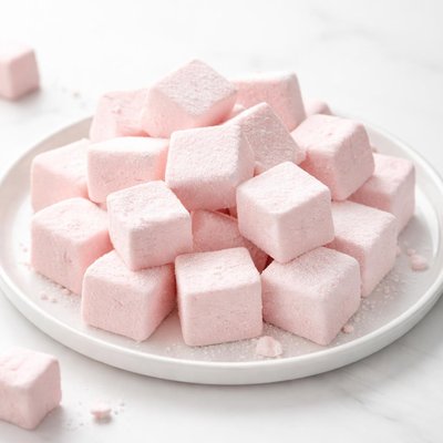 Pink marshmallows