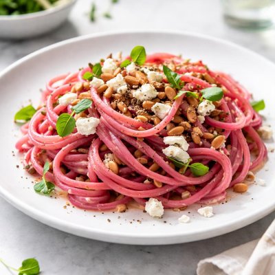 Pink pasta